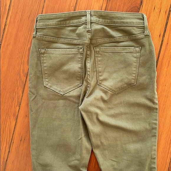 Women’s Olive Rockstar Mid-Rise Skinny Ankle Jeans - Picture 4 of 4